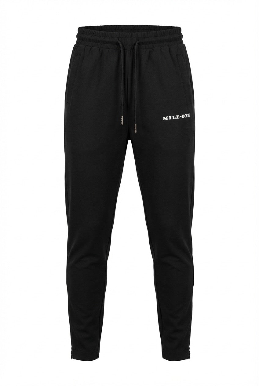 Boys active tracksuit bottoms (black)