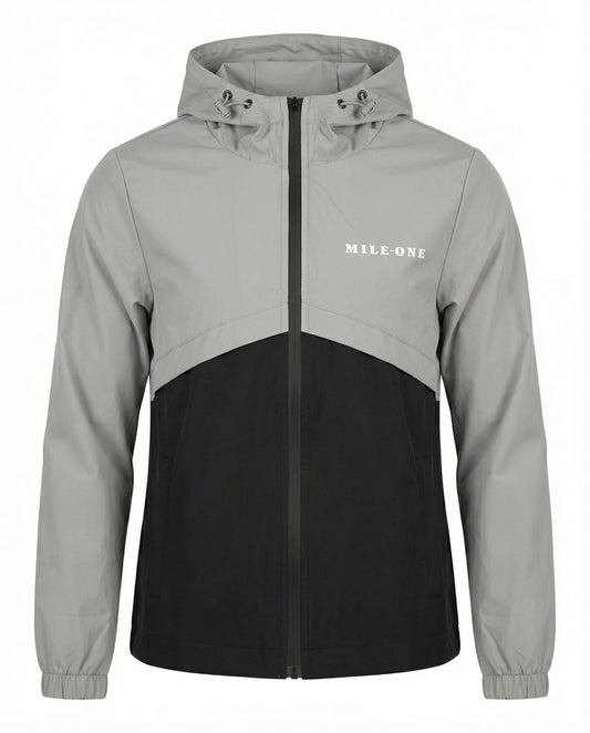 Boys active jacket grey/black