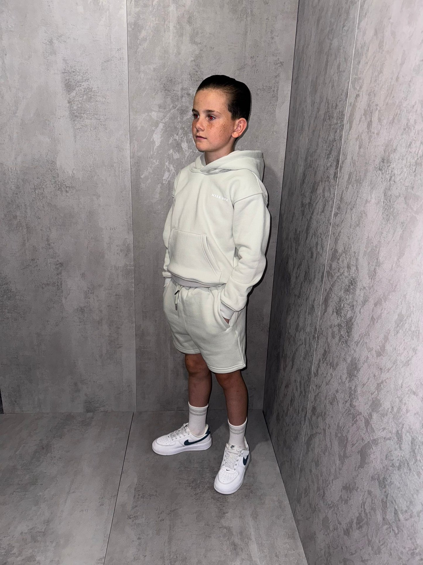 Boys Relaxed Fit Shorts - Light Grey