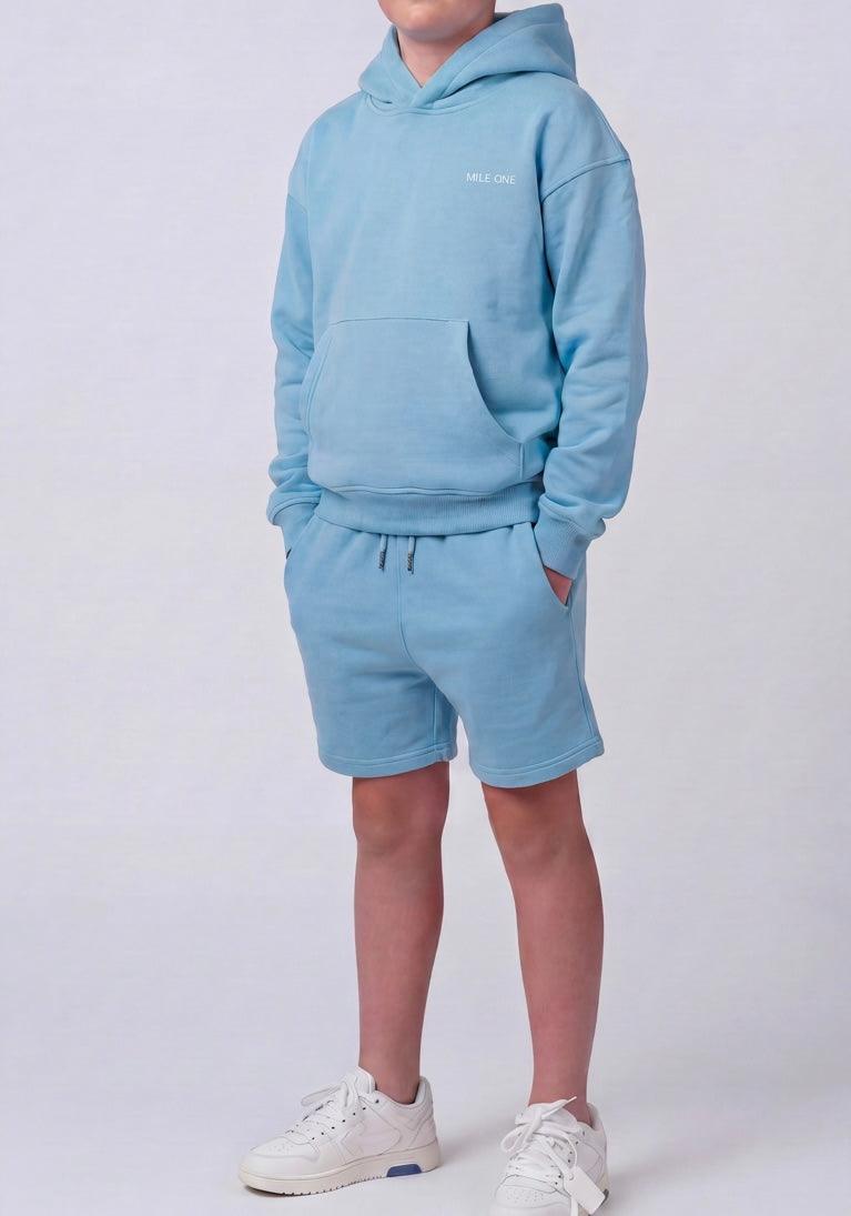 Boys Relaxed Fit Hoodie - aqua Blue
