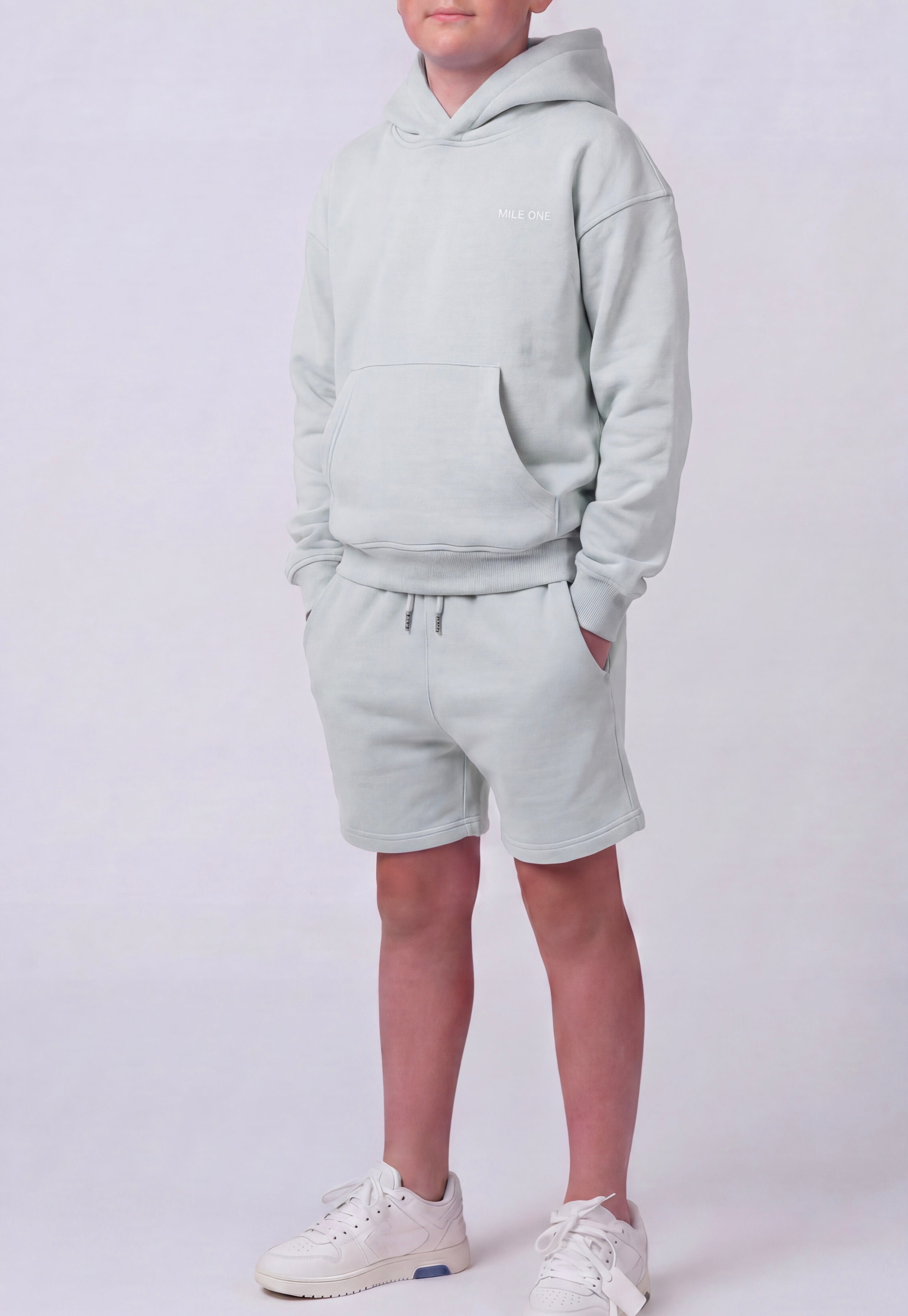 Boys Relaxed Fit Hoodie - Light Grey