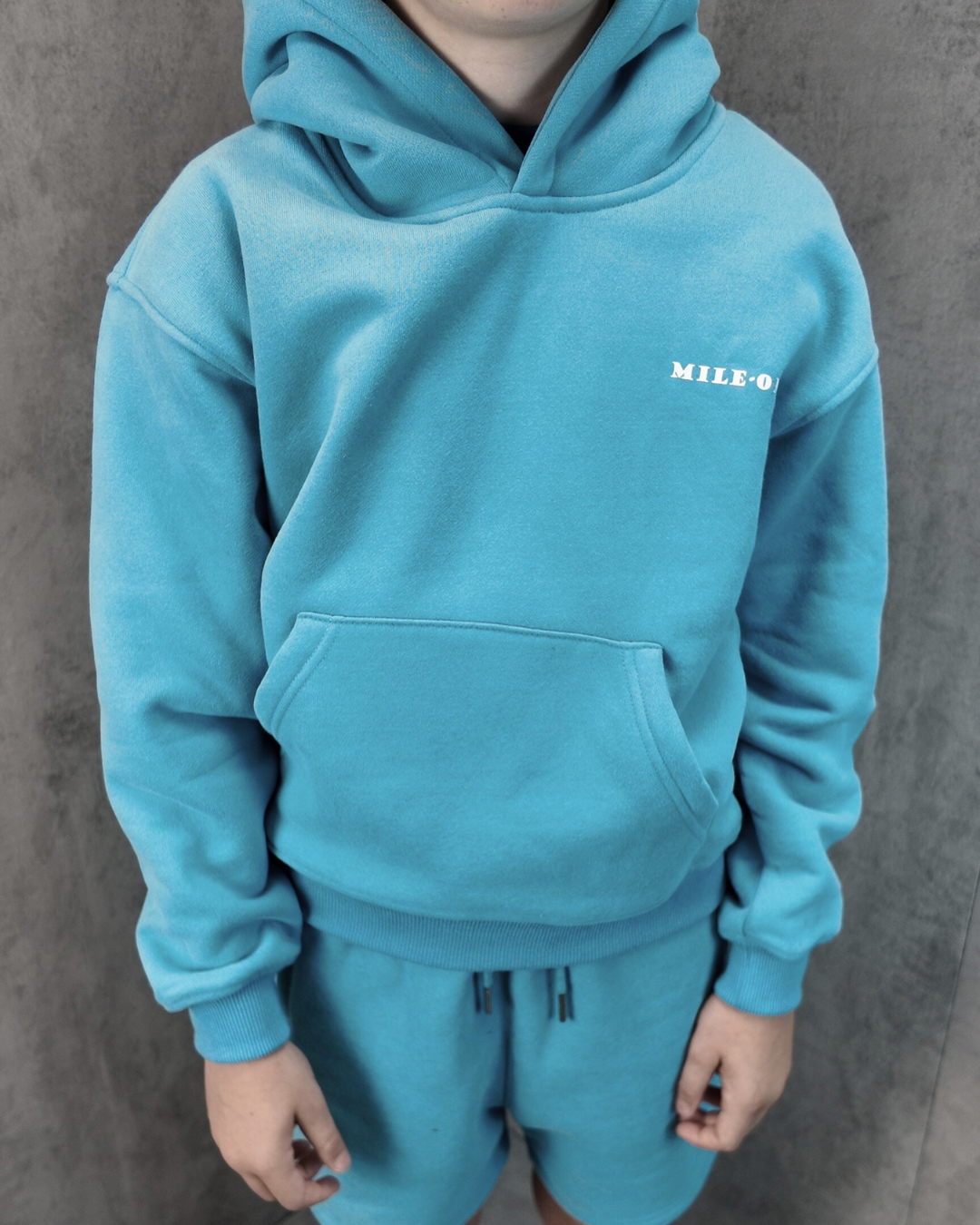 Boys Relaxed Fit Hoodie - aqua Blue