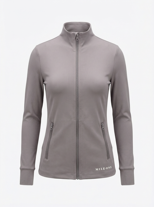 Girls Premium Sport Jacket - Light Grey