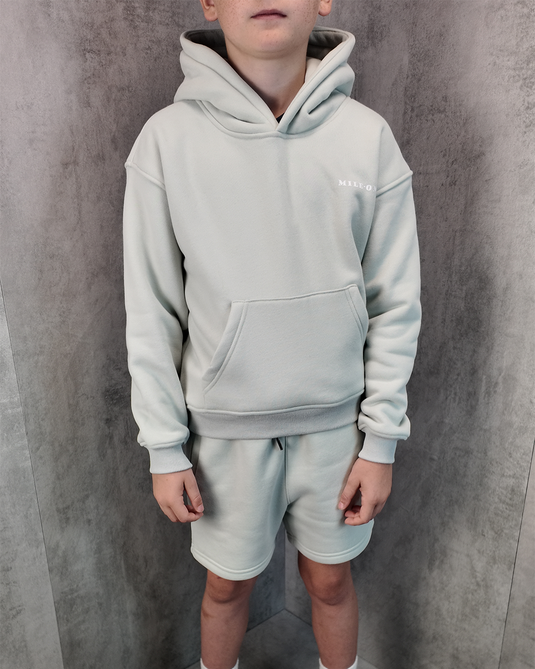 Boys Relaxed Fit Hoodie - Light Grey