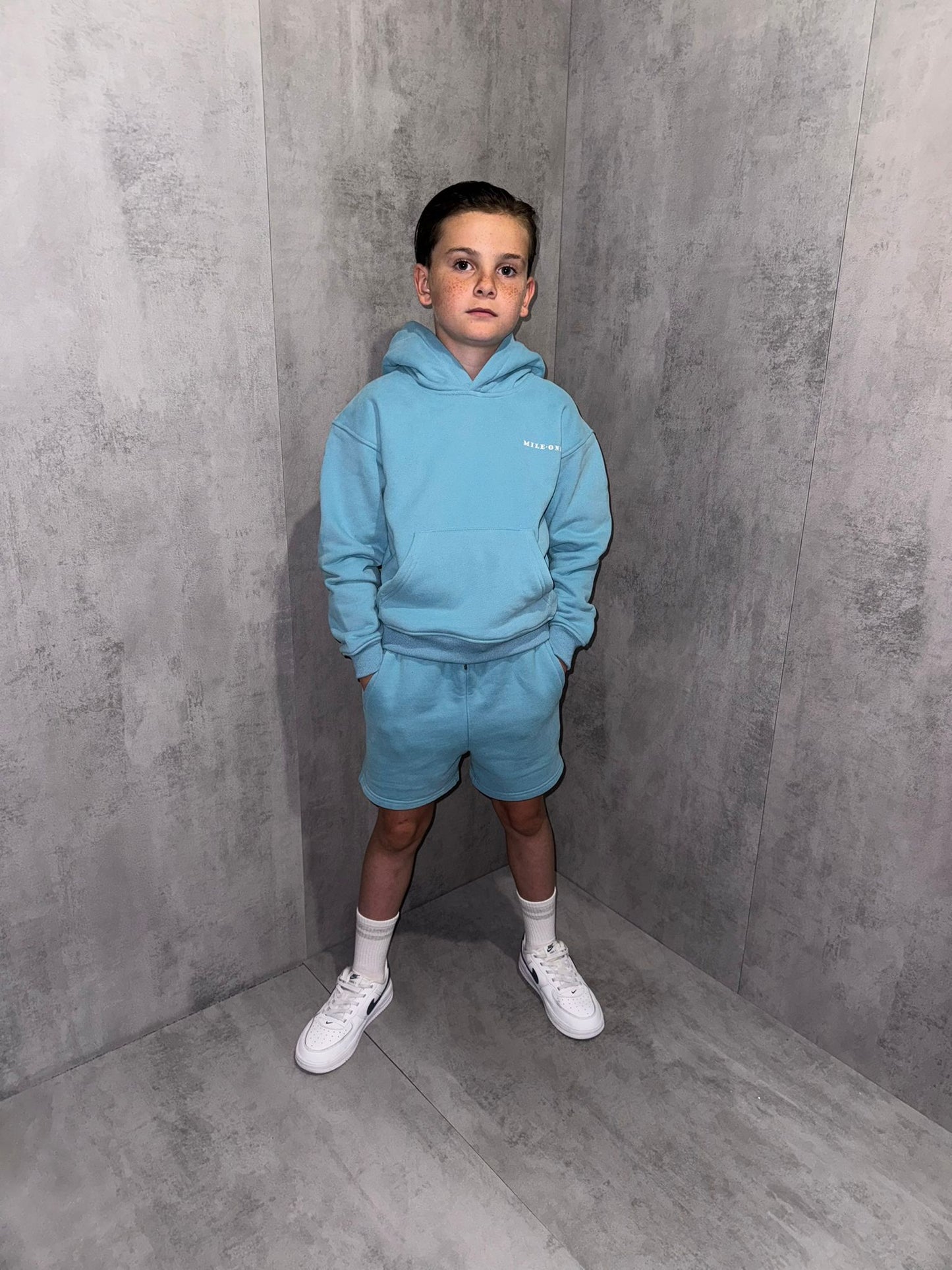 Boys Relaxed Fit Shorts - aqua Blue