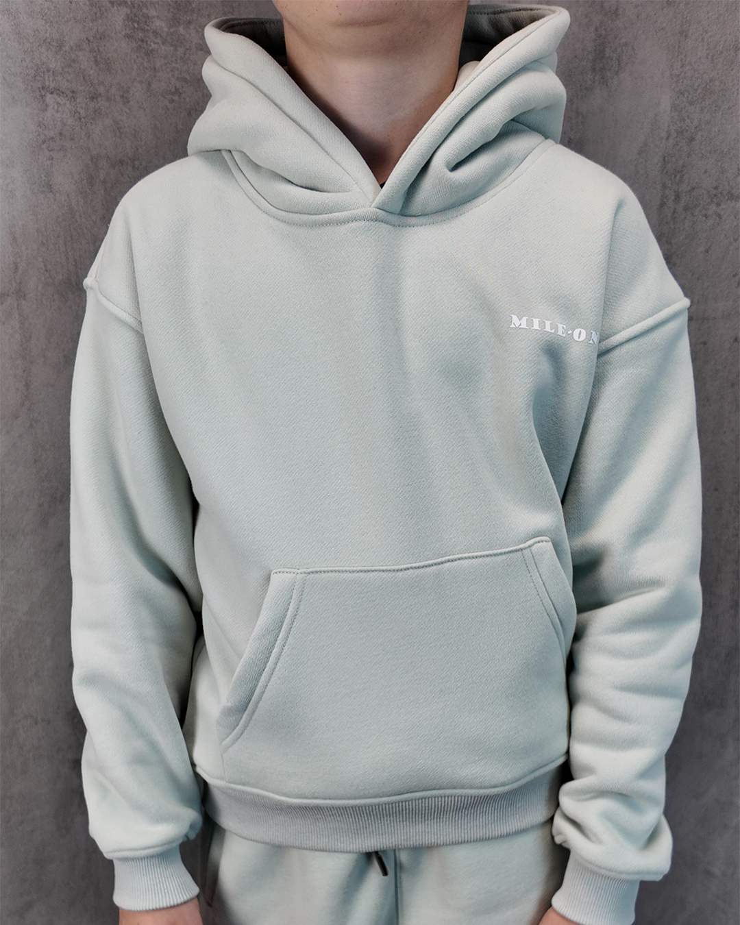 Boys Relaxed Fit Hoodie - Light Grey