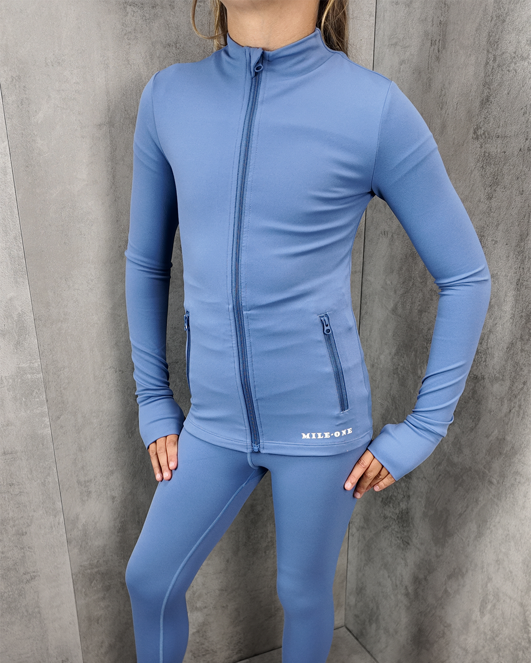 Girls Premium Sport Jacket - Space Blue