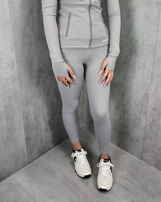 Girls premium sport Leggings - Light Grey